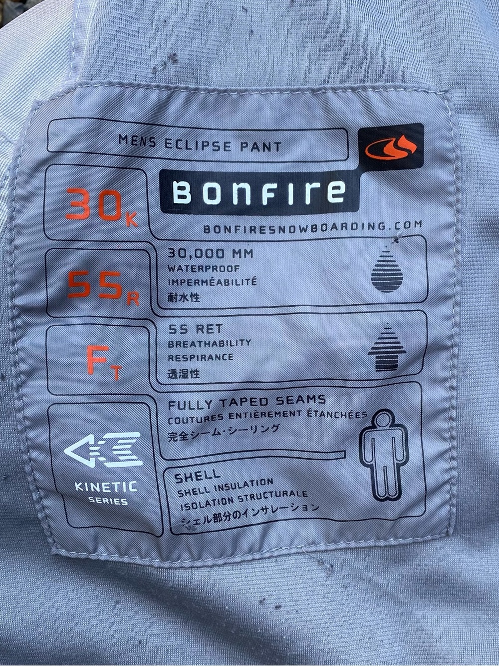 BONFIRE Men's 30K Gore-Tex Backcountry Shell Ski Pants - Slate Blue - Picture 3 of 13